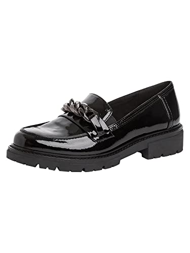 Jana Damen 8-8-24764-29 Slipper, Schwarz glänzend, 39 EU von Jana