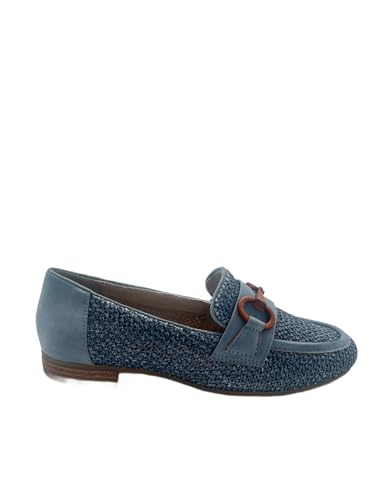 Jana Damen Slipper Runde Spitze Vegan, Blau (Denim), 39 EU von Jana