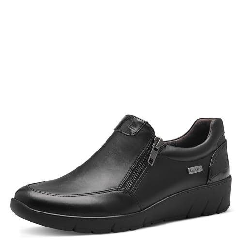 Jana Damen Slipper Wasserabweisend Vegan, Schwarz (Schwarz Schlange), 41 EU von Jana