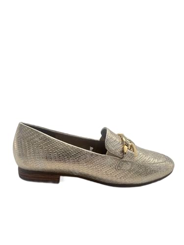 Jana Damen Slipper mit Blockabsatz Vegan, Gold (Gold Met STR), 40 EU von Jana