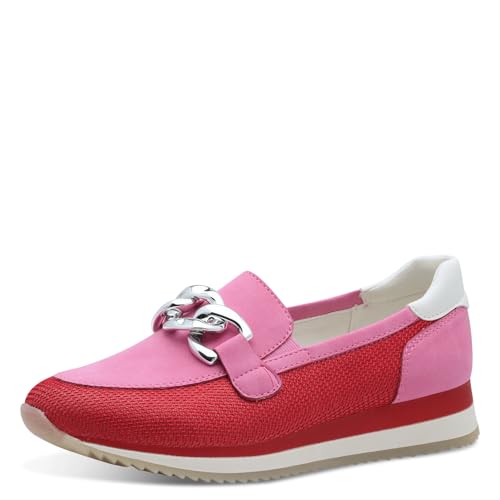 Jana Damen Slipper mit Dicker Sohle Vegan, Mehrfarbig (Red/Fuchsia), 37 EU von Jana