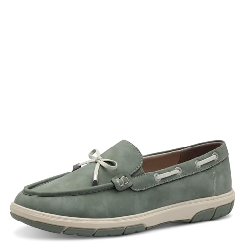 Jana Damen Slipper mit Schleife Vegan, Grün (Sage), 41 EU von Jana