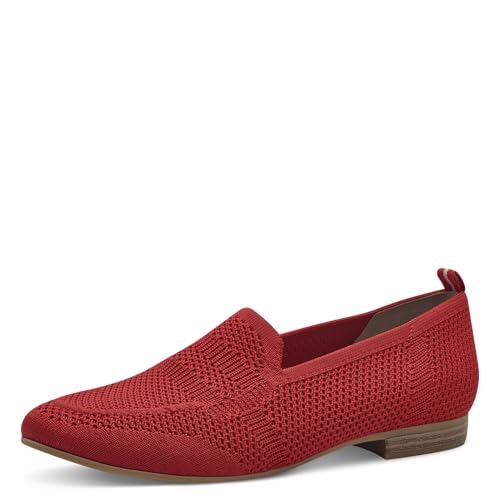 Jana Damen Slipper mit Strukturmuster Vegan, Rot (Red), 42 EU von Jana