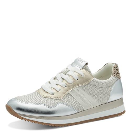 Jana Damen Sneaker flach Low Top Vegan, Mehrfarbig (Metallic Comb), 40 EU von Jana