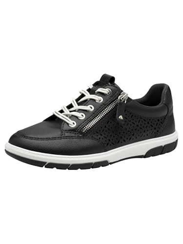 Jana Damen Sneaker flach mit Reißverschluss Vegan, Blau (Navy), 40 EU von Jana