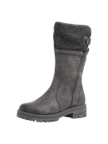 Jana Damen 8-8-26660-29-206 Kniehohe Stiefel, Graphite, 37 EU von Jana