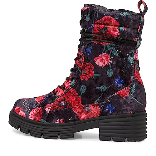 Jana Damen Stiefeletten mit Absatz mit Schnürsenkeln und Reißverschluss Blockabsatz Weite H Mehrweite, Mehrfarbig (Multicolor), 37 EU von Jana