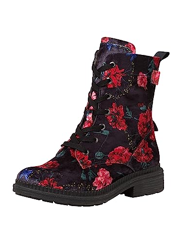 Jana Damen Stiefeletten zum Schnüren mit Reißverschluss Flach Weite H Mehrweite, Mehrfarbig (Multicolor), 37 EU von Jana