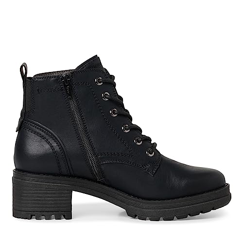 Jana Damen Stiefeletten zum Schnüren Wasserabweisend Vegan, Schwarz (Schwarz Nappa), 41 EU von Jana