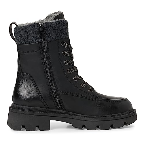 Jana Damen Stiefeletten ohne Absatz Winter Gefüttert Weite H Mehrweite, Schwarz (Black), 36 EU von Jana