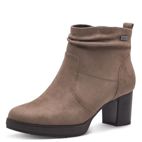 Jana Damen Stiefeletten mit Absatz Wasserabweisend Vegan, Grau (Hellbraun), 37 EU von Jana