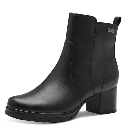 Jana Damen Stiefeletten mit Absatz Wasserabweisend Vegan, Schwarz (Schwarz), 37 EU von Jana