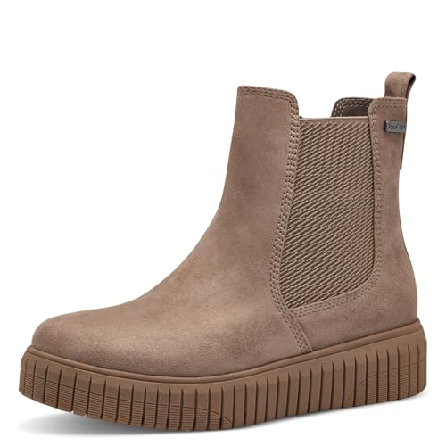 Jana Damen Stiefeletten ohne Absatz Wasserabweisend Vegan, Braun (Stein), 38 EU von Jana