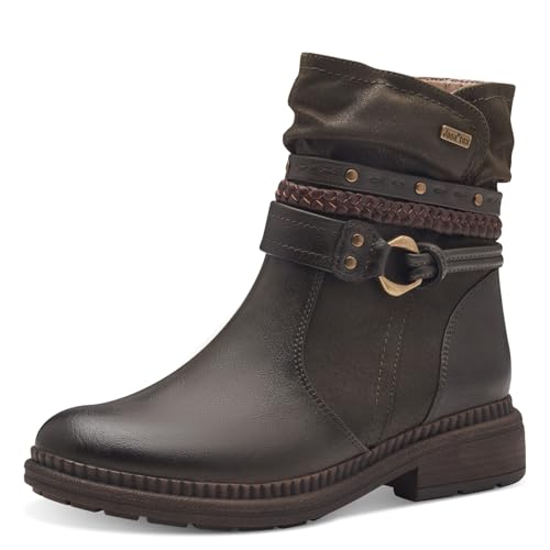 Jana Damen Stiefeletten ohne Absatz Wasserabweisend Vegan, Grün (Olive), 37 EU von Jana
