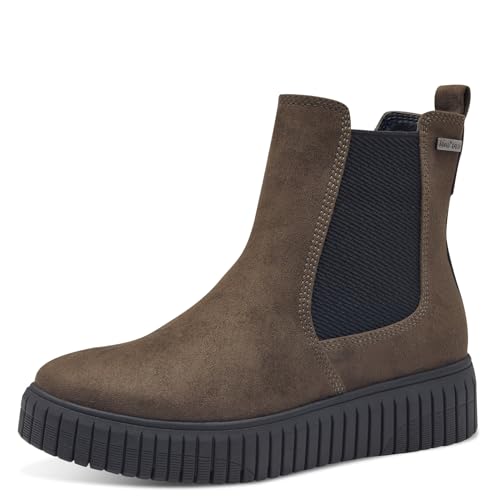 Jana Damen Stiefeletten ohne Absatz Wasserabweisend Vegan, Grün (Olive), 41 EU von Jana