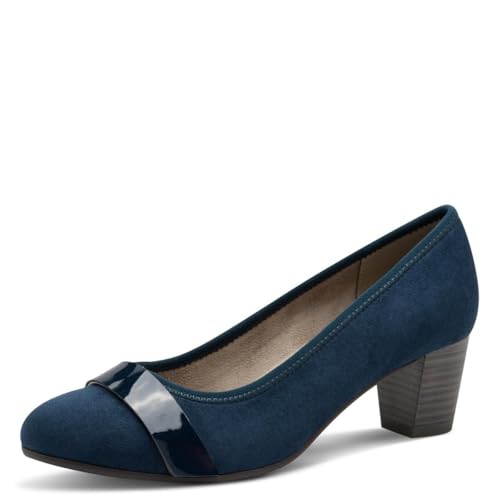 Jana Damen 8-22467-42 Pumps, Navy/Navy Pat, 36 EU von Jana