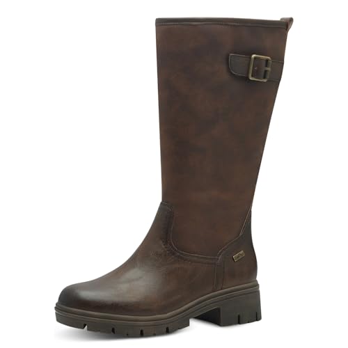 Jana Damen Winterstiefel ohne Absatz Wasserabweisend Vegan, Braun (Cognac), 39 EU von Jana