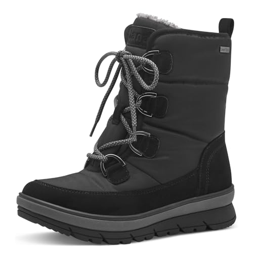 Jana Damen Winterstiefeletten zum Schnüren Wasserabweisend Vegan, Schwarz (Schwarz), 37 EU von Jana