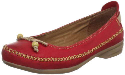 Jana Natural 8-8-22111-20, Damen Ballerinas, Rot (Chili 533), EU 38 (UK 5) (US 5) von Jana