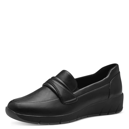 Jana Damen Slipper Elegant Vegan, Schwarz (Schwarz Nappa), 41 EU von Jana