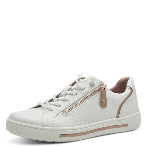 Jana Damen 8-23660-42 Sneaker, White Rosegold, 41 EU von Jana