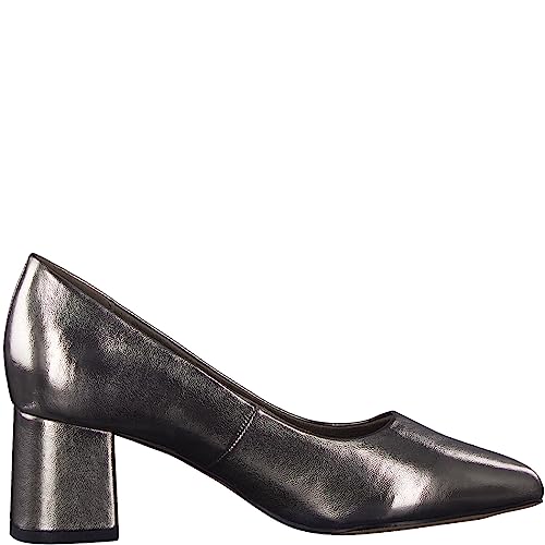 Jana Damen Pumps Elegant Spitz Weite H Mehrweite, Silber (Pewter), 36 EU von Jana