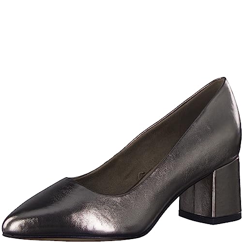 Jana Damen Pumps Elegant Spitz Weite H Mehrweite, Silber (Pewter), 38 EU von Jana