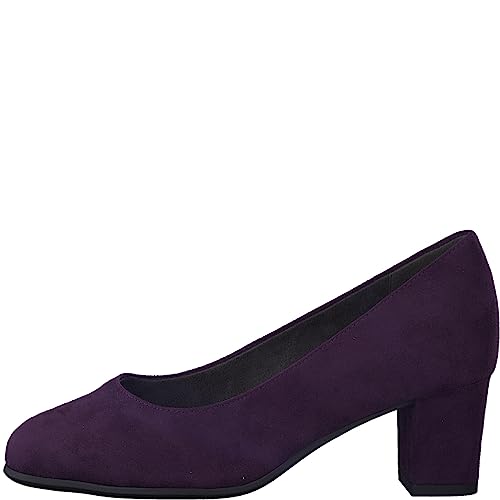 Jana Damen Pumps Elegant Kleiner Absatz Weite H Mehrweite, Violett (Purple), 41 EU von Jana