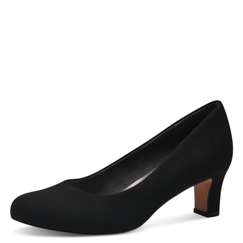 Jana Damen Pumps Kleiner Absatz Vegan, Schwarz (Black), 39 EU von Jana