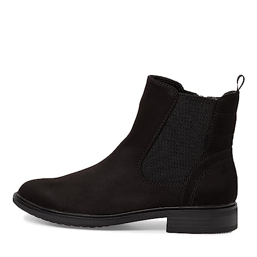 Jana Damen Chelsea Boots Elegant Flach Weite H Mehrweite, Schwarz (Black), 37 EU von Jana