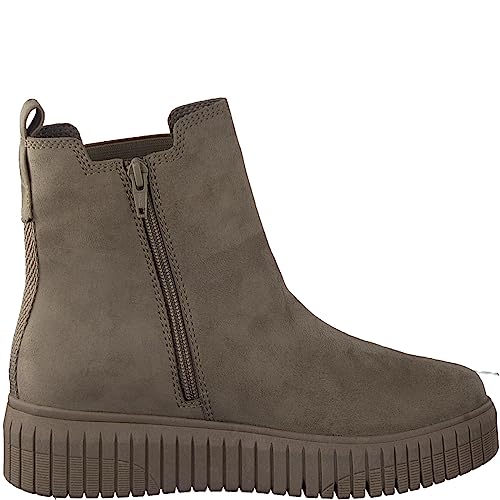 Jana Damen Chelsea Boots Winter Flach Weite H Mehrweite, Braun (Stone), 37 EU von Jana