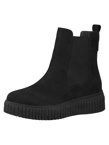 Jana Damen Chelsea Boots Winter Flach Weite H Mehrweite, Schwarz (Black), 39 EU von Jana