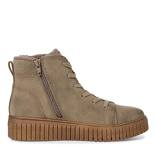 Jana Damen Winterstiefeletten ohne Absatz Winter Gefüttert Weite H Mehrweite, Braun (Taupe), 37 EU von Jana