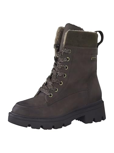 Jana Damen Stiefeletten ohne Absatz Winter Gefüttert Weite H Mehrweite, Braun (Mocca), 36 EU von Jana