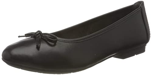 Jana Damen Ballerinas aus Kunstleder Elegant Weite H Mehrweite, Schwarz 3 (Schwarz), 38 EU von Jana