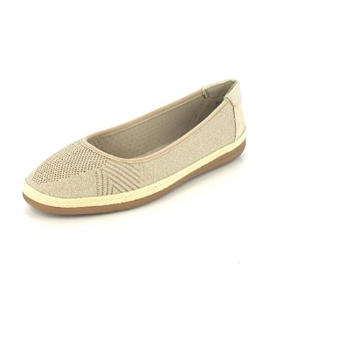 Jana Softline Damen 8-8-22168-20 Ballerinas, BEIGE/Gold, 41 EU Weit von Jana