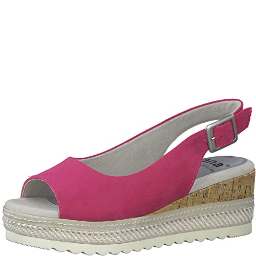 Jana Softline Damen 8-8-29660-20 Wedge Pumps, Fuxia, 36 EU von Jana