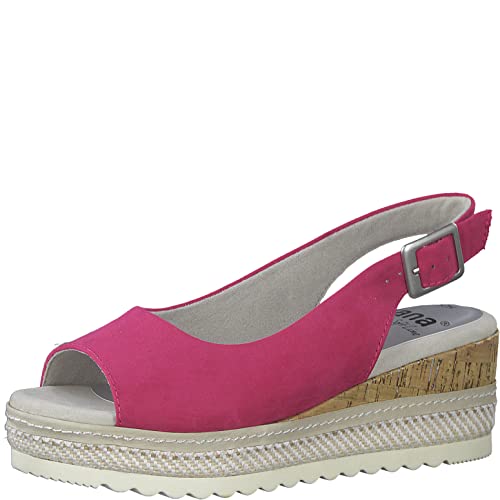 Jana Softline Damen 8-8-29660-20 Wedge Pumps, Fuxia, 39 EU von Jana