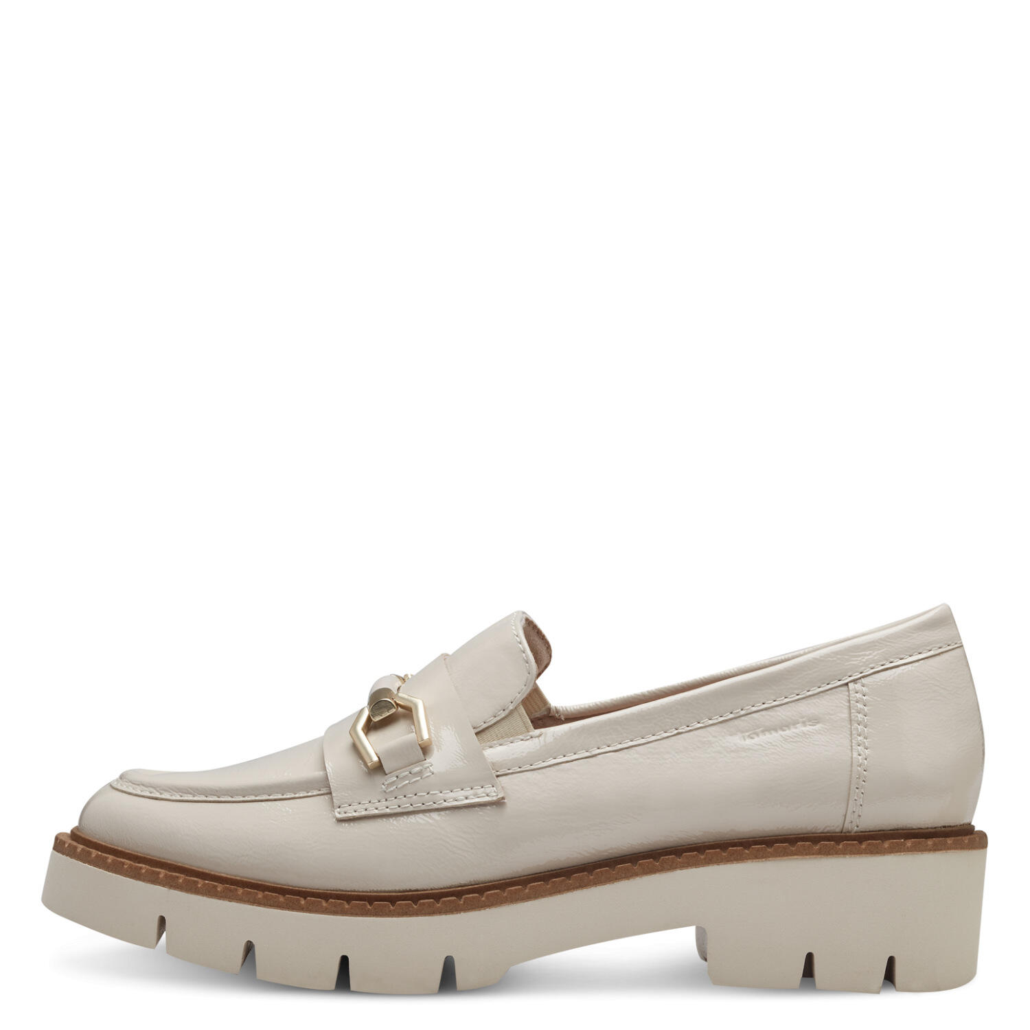 Women Slip-on CREME PATENT - Gr. - 40 von Jana