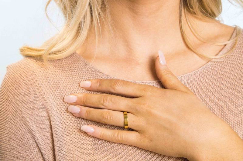 Gold Ring-Gold Stacking Ring-Layering Ring-Wide Band-Trendy Ring-Nicht Trüben-Alltägliche Ring-Statement Ring-Weihnachten Geschenk Für Sie von JanaKupDesigns