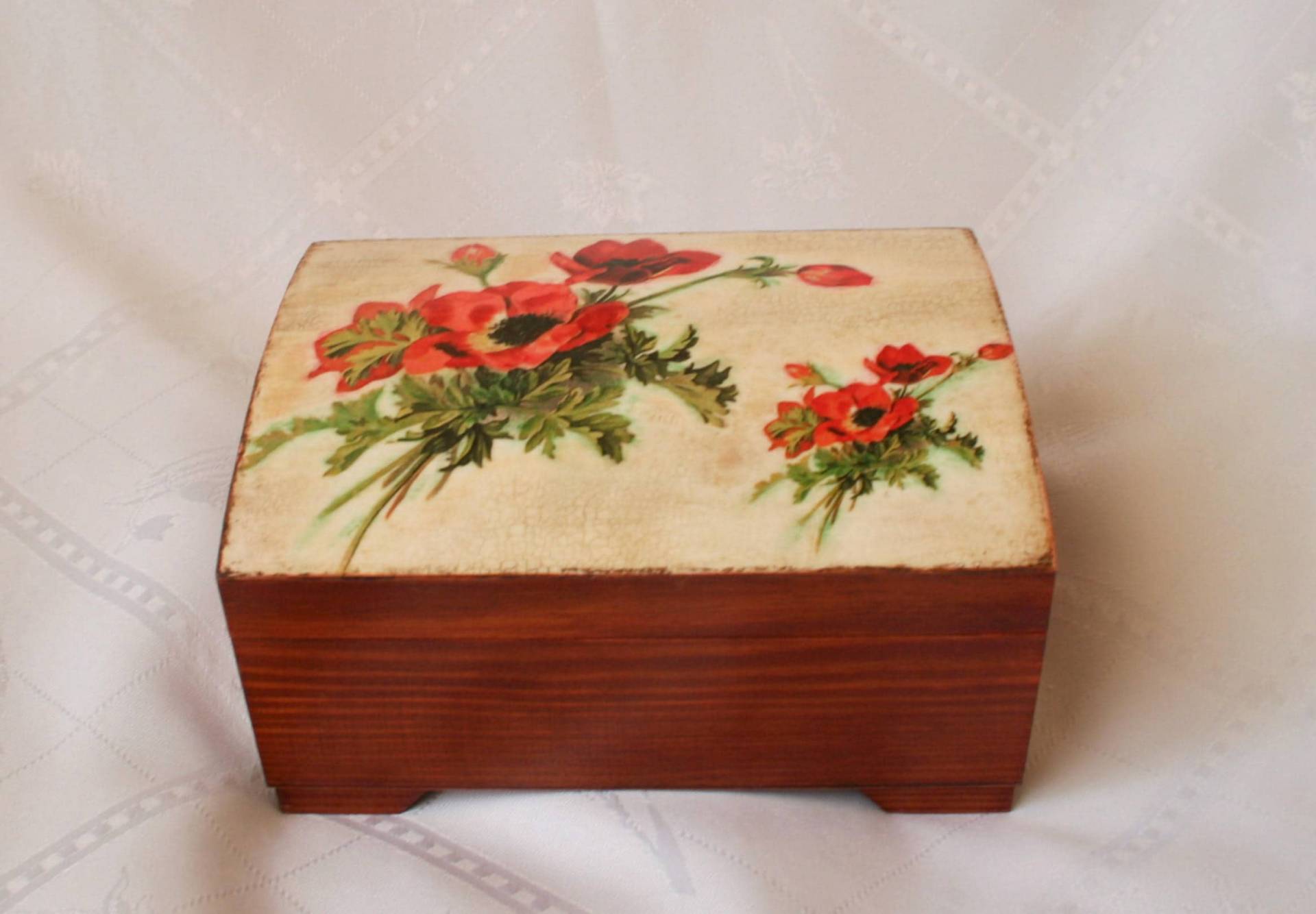 Schmuckschatulle Mit Mohnblumen, Spiegelkommode, Erinnerungsbox, Schmuckschatulle, Schöne Geschenkidee Für Sie Schmuckschatulle Mit Mohnblumen, Spiegelkommode, Erinnerungsbox, Schmuckschatulle, Schöne Geschenkidee Für Sie von JanaPysanky