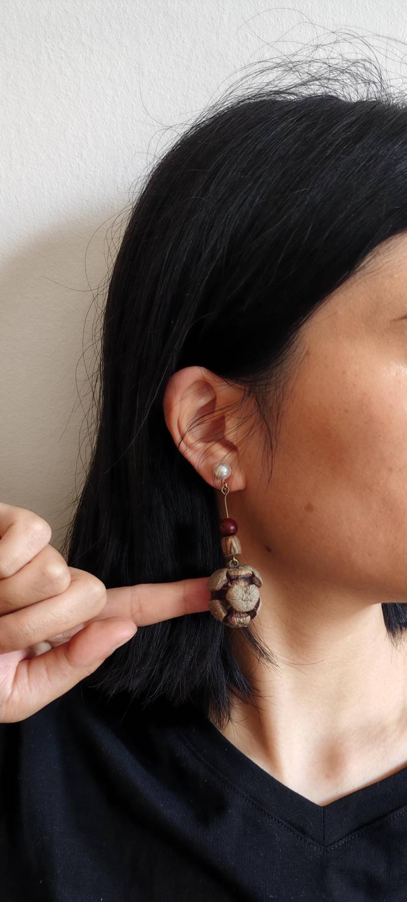 Real Cypress Cone Earrings; Handmade Earrings Made From Real Plants/Fruits/Seeds; Botanical Jewelry Natural Materials von JanaUndJan