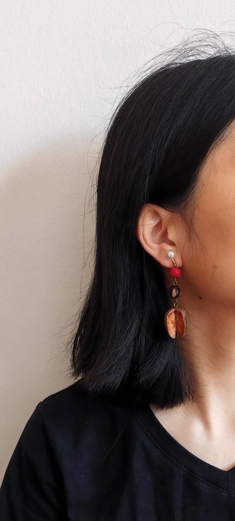 Real Fruto Sincero Earrings; Handmade Earrings Made From Real Plants/Fruits/Seeds; Botanical Jewelry Natural Materials Real Fruto Sincero Earrings; Handmade Earrings Made From Real Plants/Fruits/Seeds; Botanical Jewelry Natural Materials von JanaUndJan