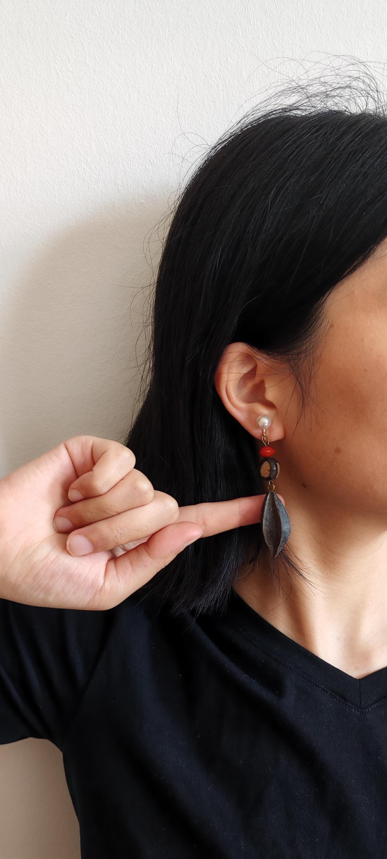 Real Star Fruit Earrings; Handmade Earrings Made From Real Plants/Fruits/Seeds; Botanical Jewelry Natural Materials Real Star Fruit Earrings; Handmade Earrings Made From Real Plants/Fruits/Seeds; Botanical Jewelry Natural Materials von JanaUndJan