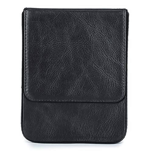 Janasiba Stiftleui Halter Handgemachtes FüLlfederhalter-Etui Aus Leder Stiftetui Retro Stiftbox Organizer für Herren Damen MäDchen, Schwarz Janasiba Stiftleui Halter Handgemachtes FüLlfederhalter-Etui Aus Leder Stiftetui Retro Stiftbox Organizer für Herren Damen MäDchen, Schwarz von Janasiba
