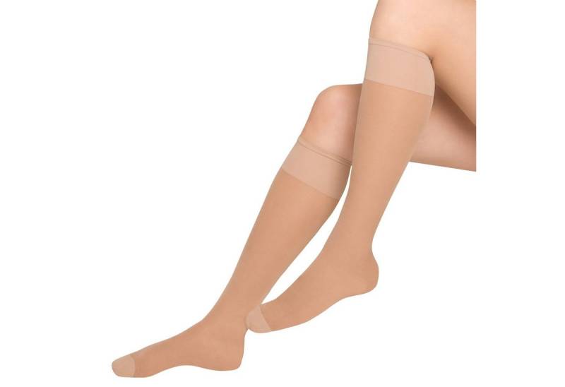 Janastyle Kniestrümpfe Damen-Stützkniestrümpfe 3 Paar Uni von Janastyle