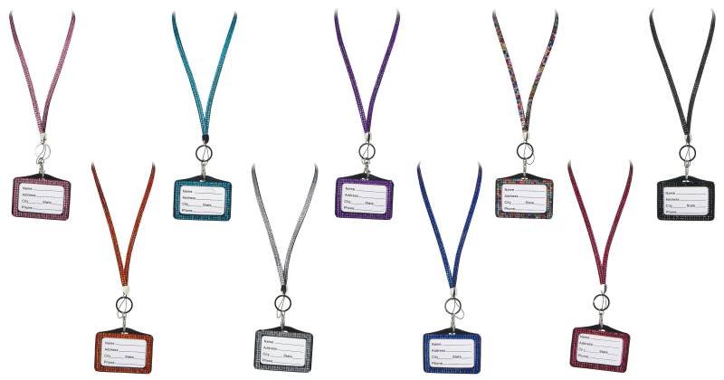 strass Bling Kristall Horizontale Id Ausweisinhaber - Schlüsselband Separat Erhältlich strass Bling Kristall Horizontale Id Ausweisinhaber - Schlüsselband Separat Erhältlich von JandSProductsCo