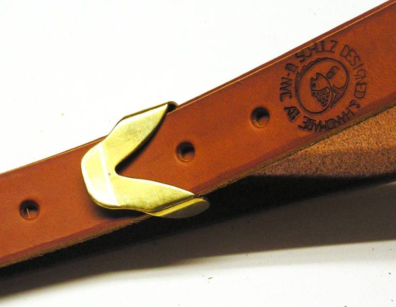 Handgemachte Gürtelschließe Simplex Aus Messing von JandeeDesign