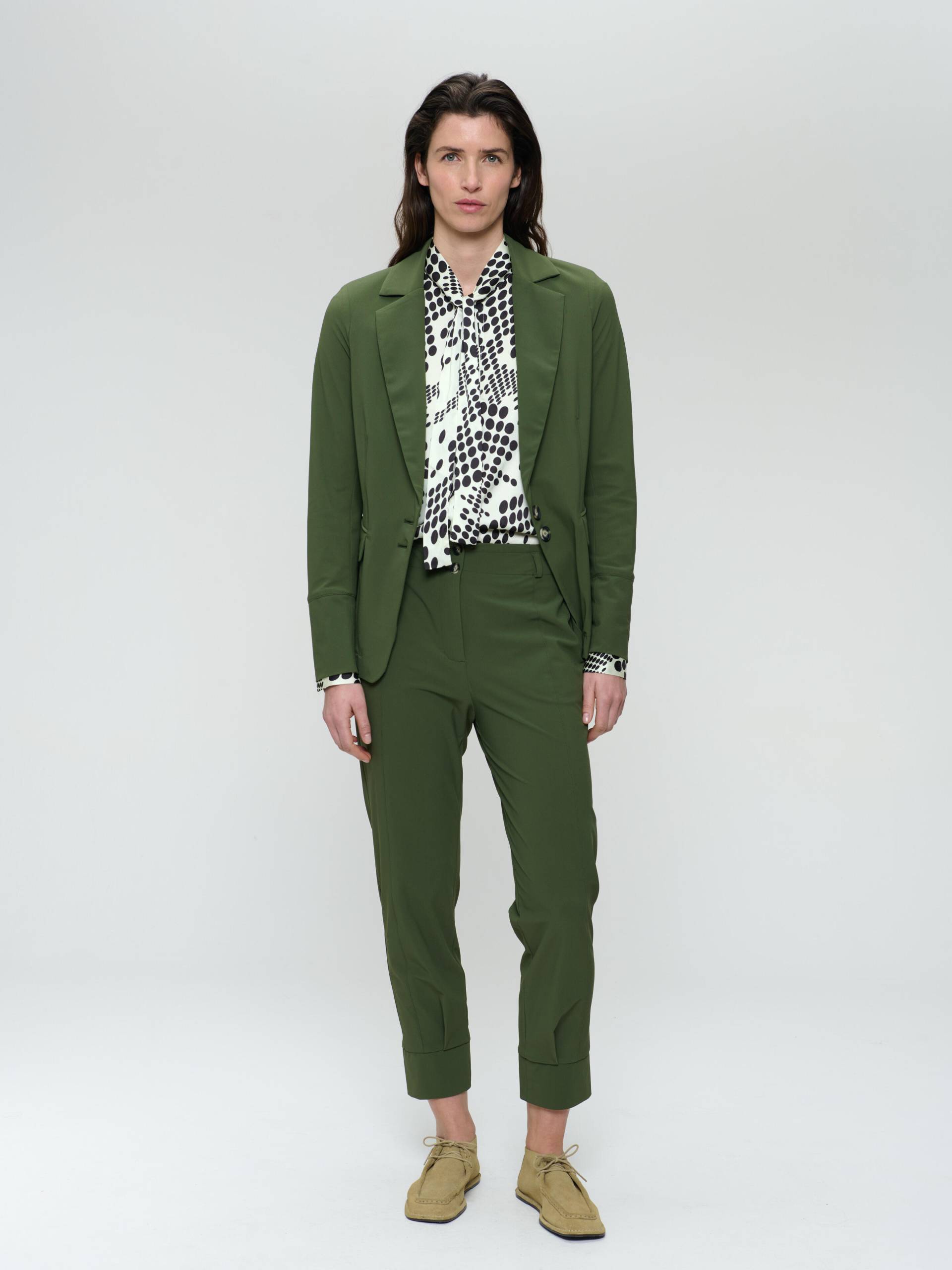 Jane Lushka - Amsterdam structure tech jersey blazer oliva green - Gr. - XXL von Jane Lushka