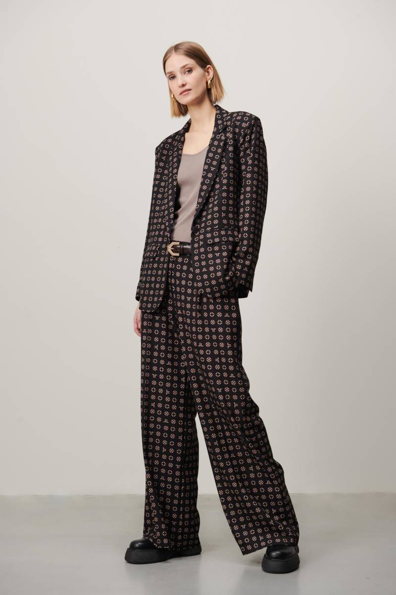 Jane Lushka - Lima Blazer-F black beige - Gr. - L von Jane Lushka